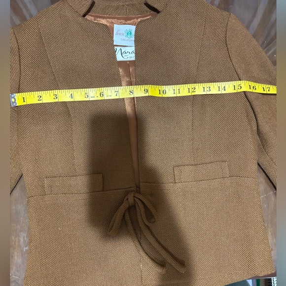 Vintage 1960s House of Nine x Mara by Romay Camel Blazer – XS/Small - Picture 10 of 12